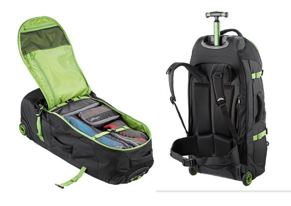 Kathmandu hybrid 70l backpack harness wheeled luggage trolley clearance v3