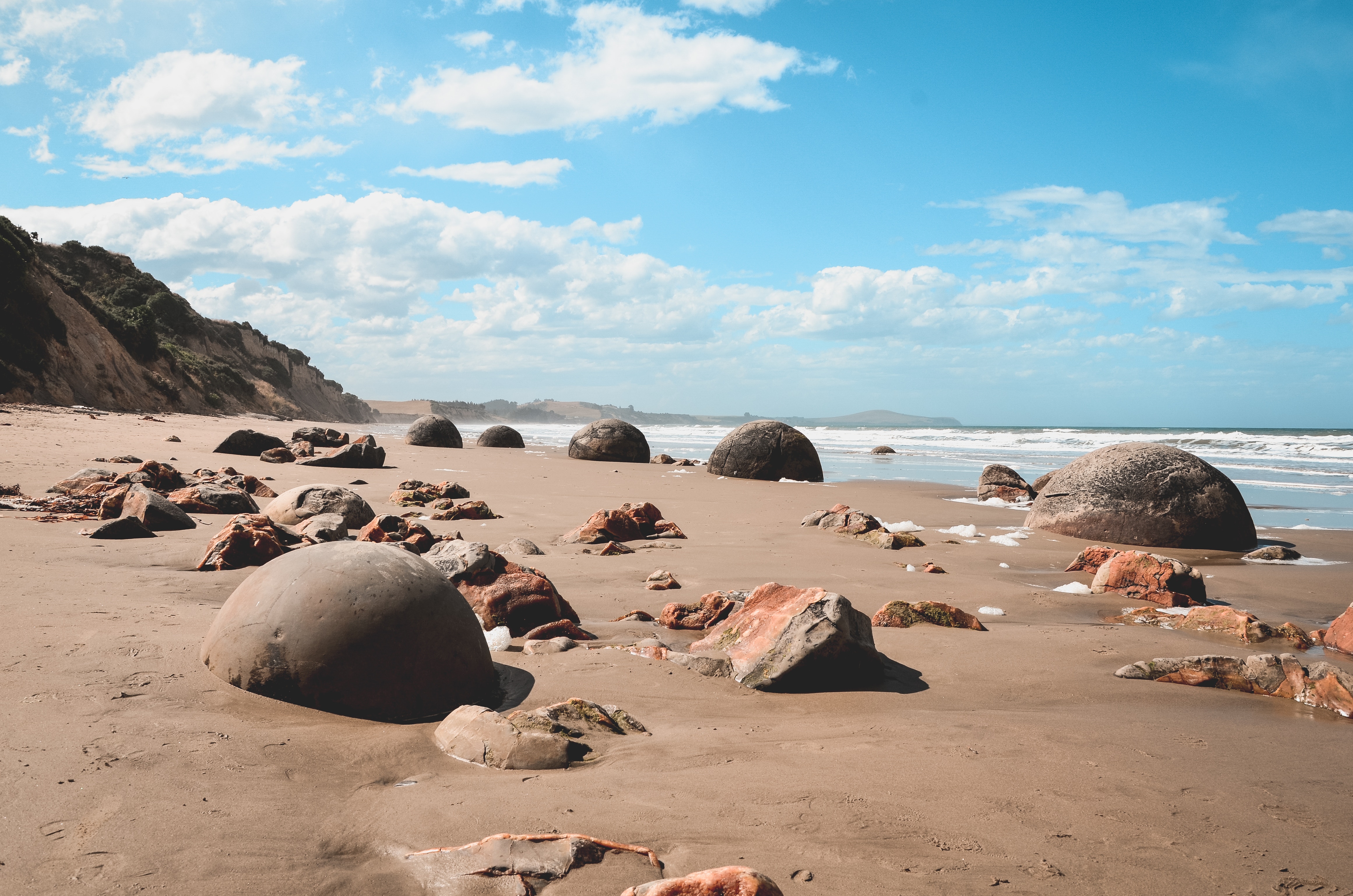 moeraki boulders, New Zealand