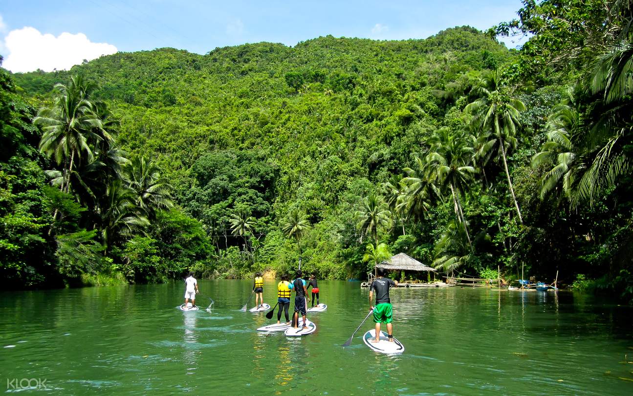 river paddle boarding, Bohol, Philippines