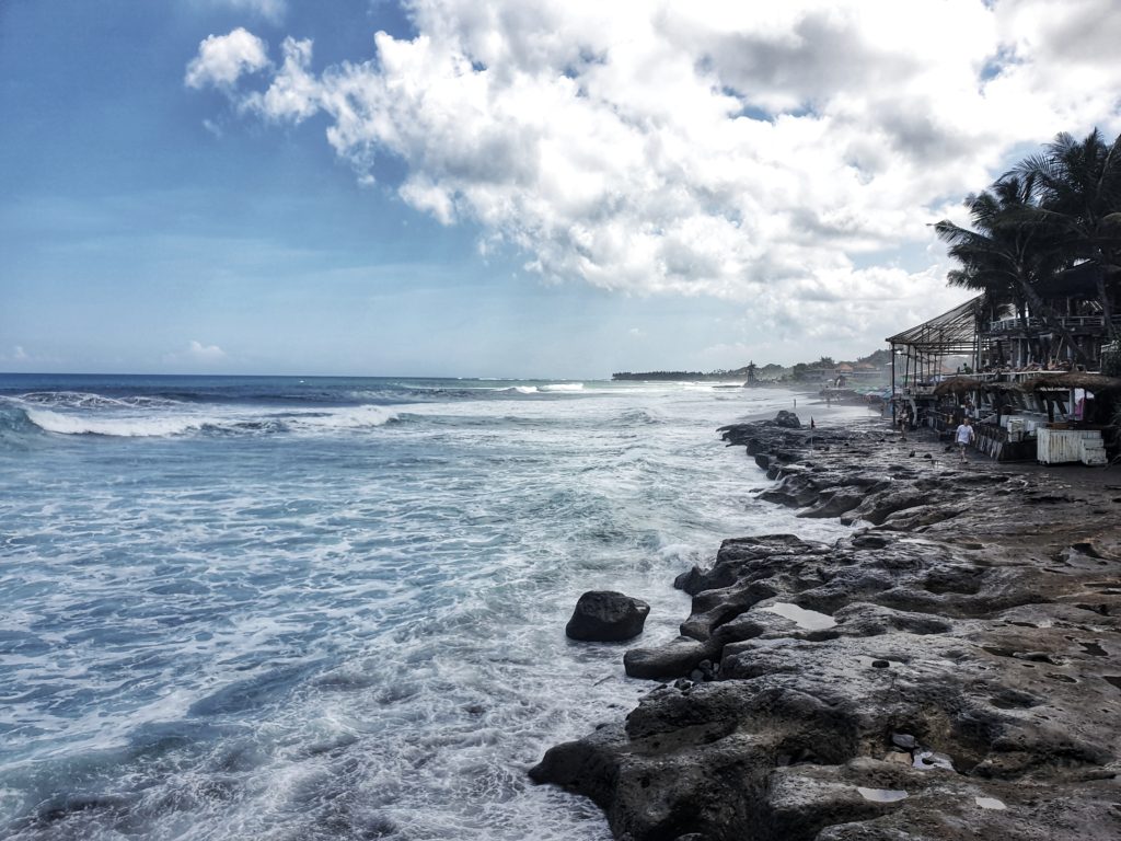 surfing in Canggu, echo beach, Canggu, Bali, Indonesia