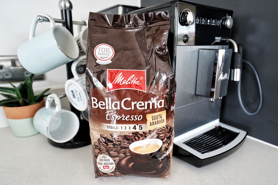 Melitta Bella Crema Espresso, Café en grain