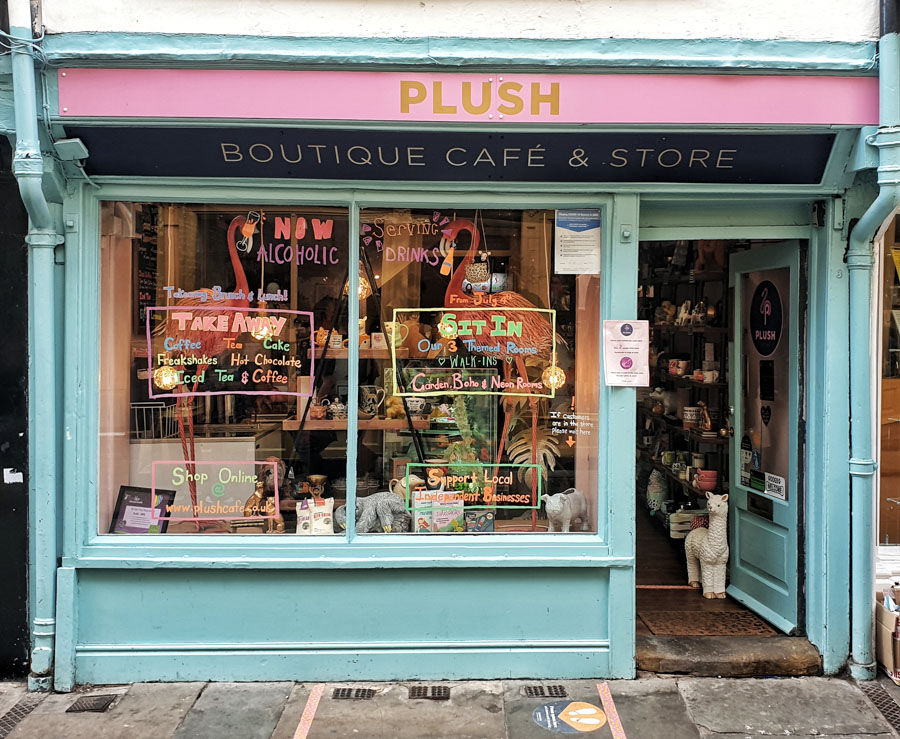Plush Cafe, York, Yorkshire, England, UK