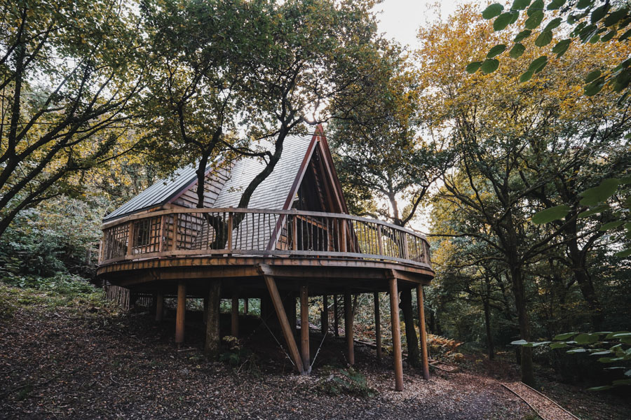Hudnalls Hideout Treehouse, the Forest of Dean, England, UK