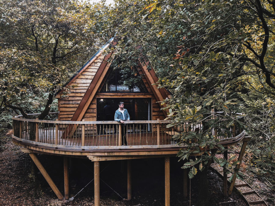 Hudnalls Hideout Treehouse, the Forest of Dean, England, UK