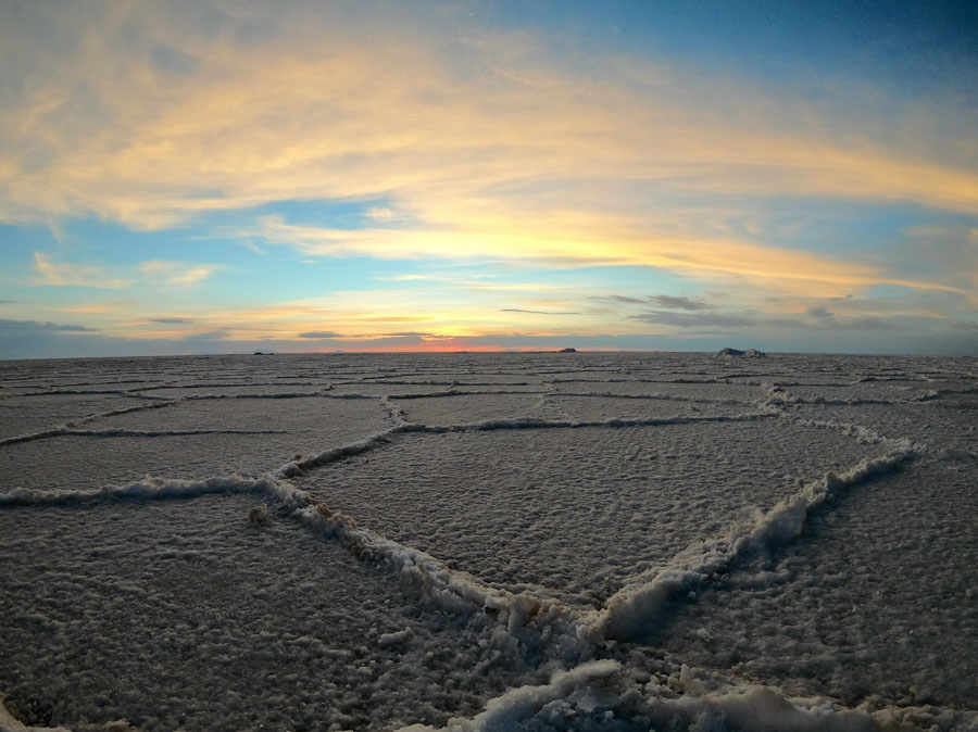 Salt Flat-Bolivia-Sunset