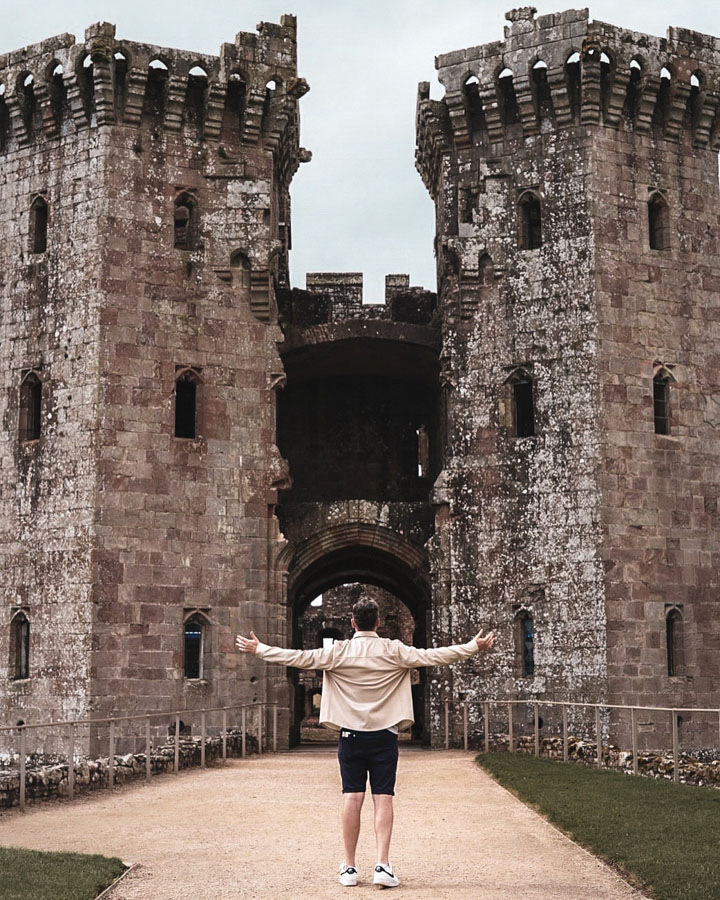 Raglan Castle, Forest of Dean, Wye Valley, Wales