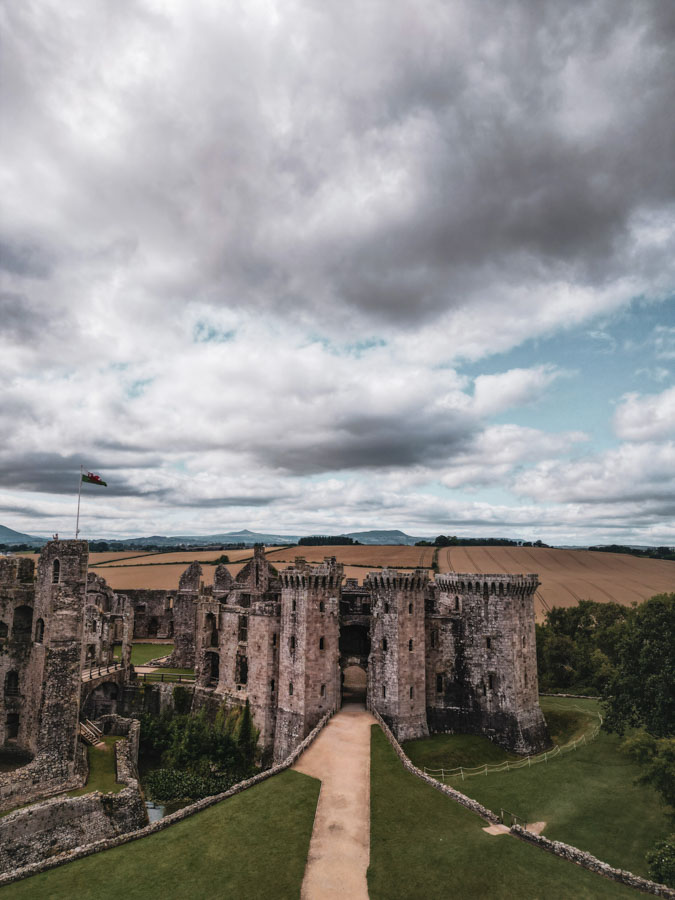 Raglan Castle, Forest of Dean, Wye Valley, Wales